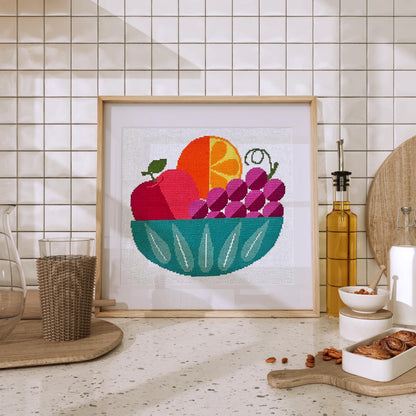 MCM Still Life Cross Stitch Pattern for Beginners (PDF Pattern)