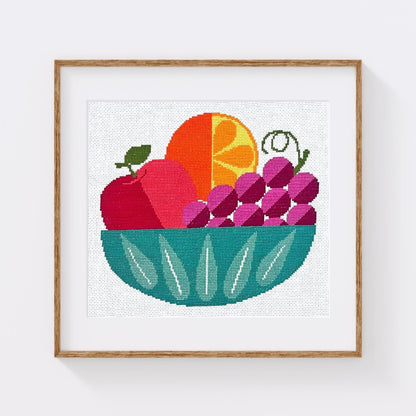 MCM Still Life Cross Stitch Pattern for Beginners (PDF Pattern)