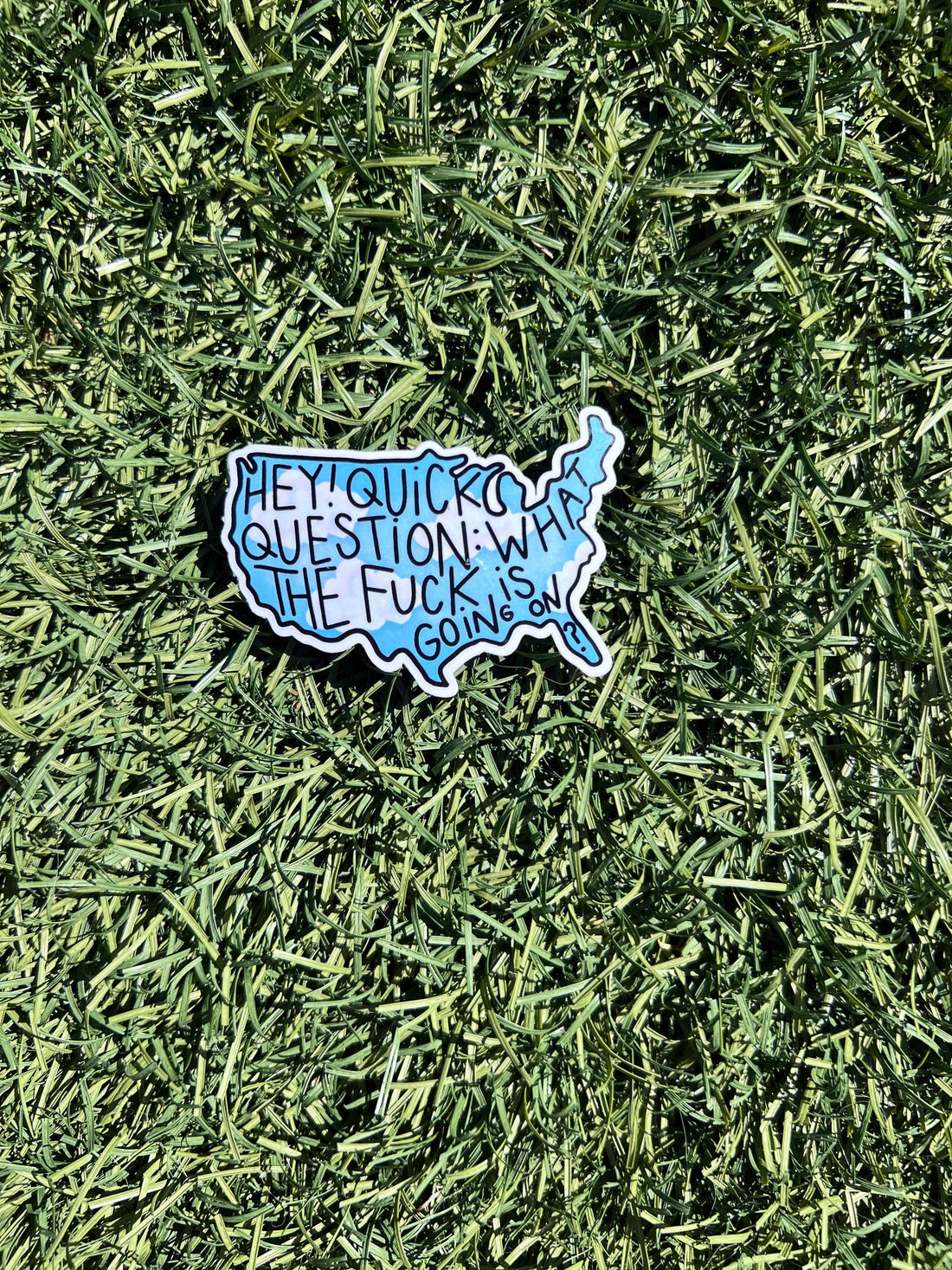 WTF is Going on America Sticker - Anti Trump Social Justice Design