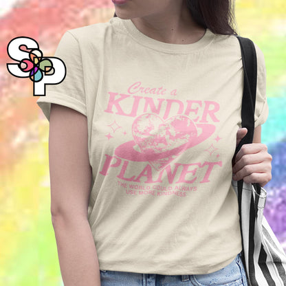Create a Kinder Planet - Adult TShirt