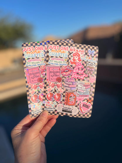Bookish Girl Kindle Insert | Just One More Chapter Holographic Book Lover Kindle Case Insert