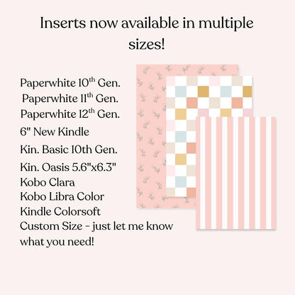 Pastel Fall Mystical Moths Kindle Insert | Bright Halloween Witchy Kobo Insert | Meadowlark Nest | Fall Spooky Kobo Kindle Insert