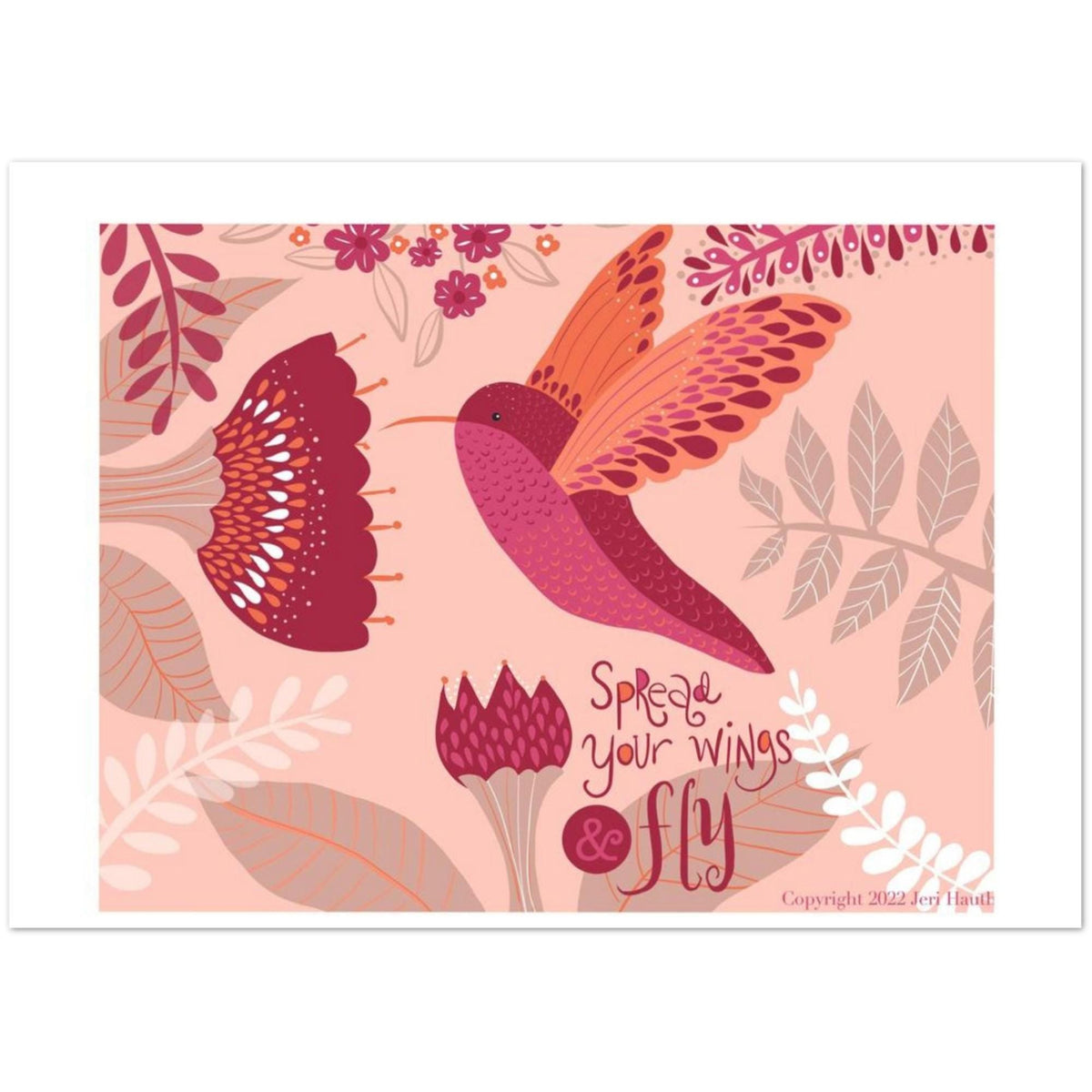 Spread Your Wings and Fly - Pack of 10 Greeting Cards (US &amp; CA) Plus Envelopes