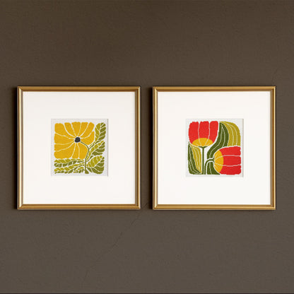TWIN BLOOMS learn counted cross stitch kit
