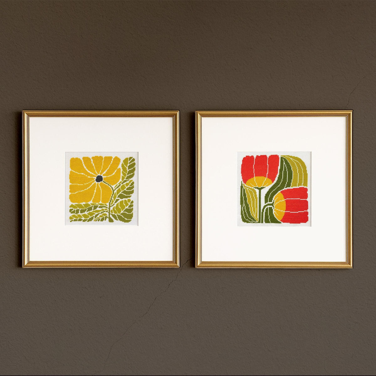 TWIN BLOOMS counted cross stitch PDF only