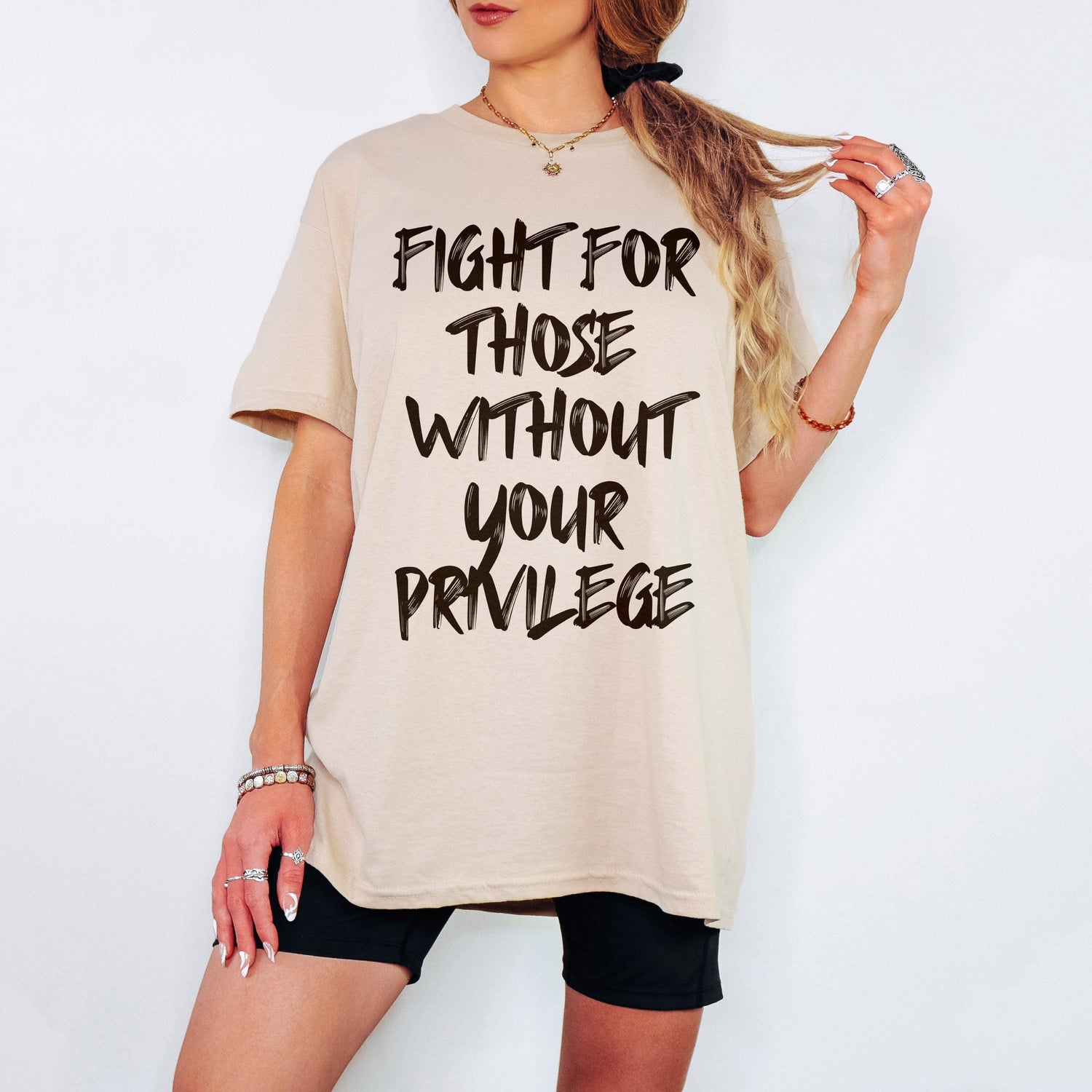 Fight For Those without Your Privilege T-Shirt, Social Justice Outfit, Anti Discrimination Tee, Allies Clothing, Pro Democracy Top