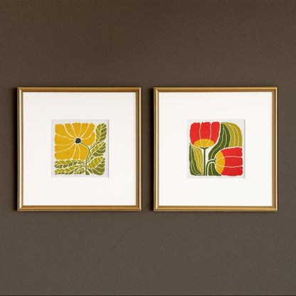 SUNNY BLOSSOM + Twin Blooms learn counted cross stitch kit