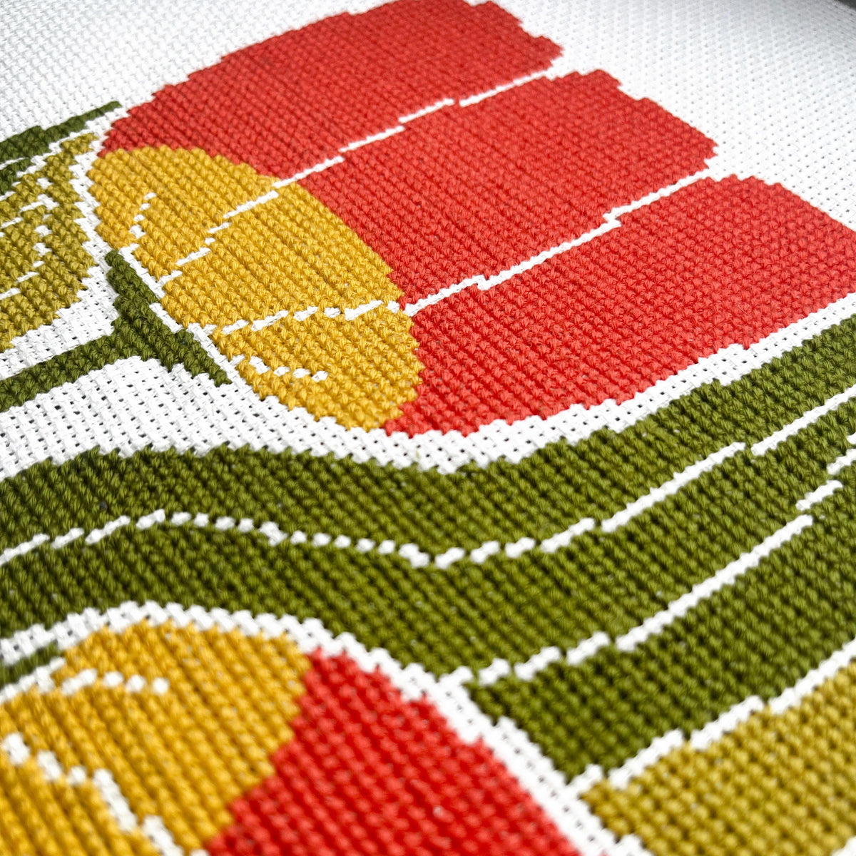 TWIN BLOOMS counted cross stitch PDF only