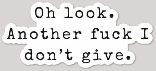 Oh Look Sarcastic Matte Sticker - 4&amp;quot; x 1.78&amp;quot;