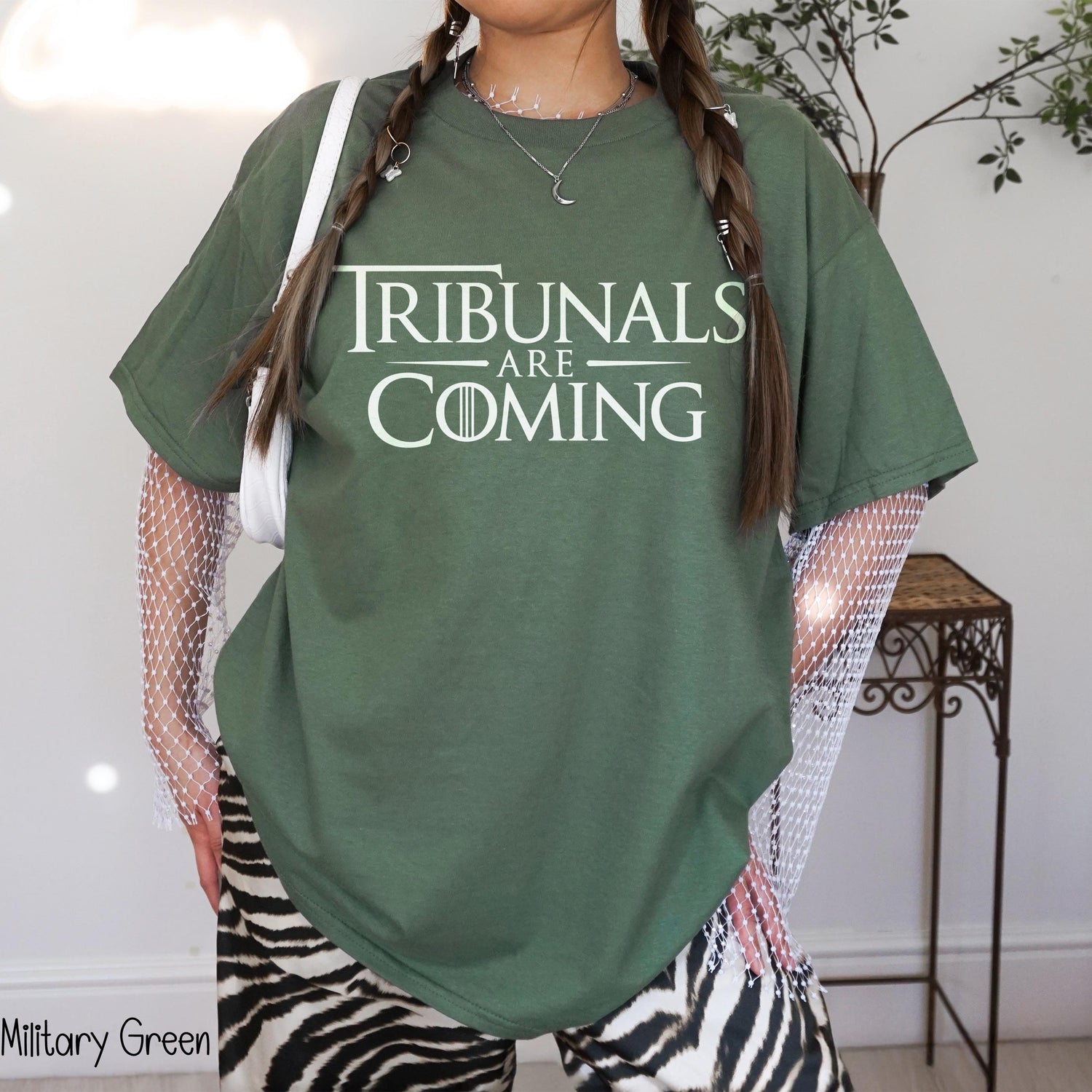 Tribunals Are Coming Graphic Tee, Funny Slogan Shirt, Trendy Statement T-Shirt, Cool Graphic Tee for Casual Wear, Unique Gift Idea