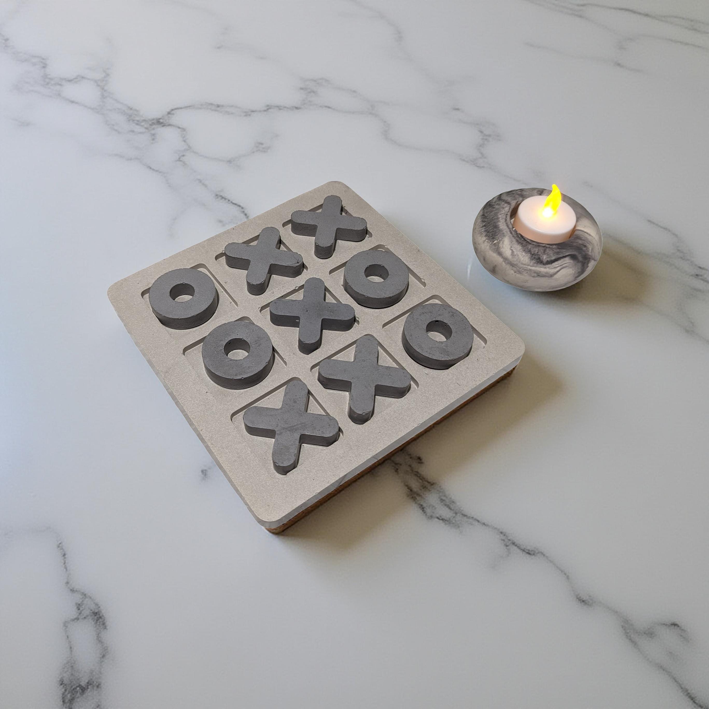 Concrete Tic-Tac-Toe Set