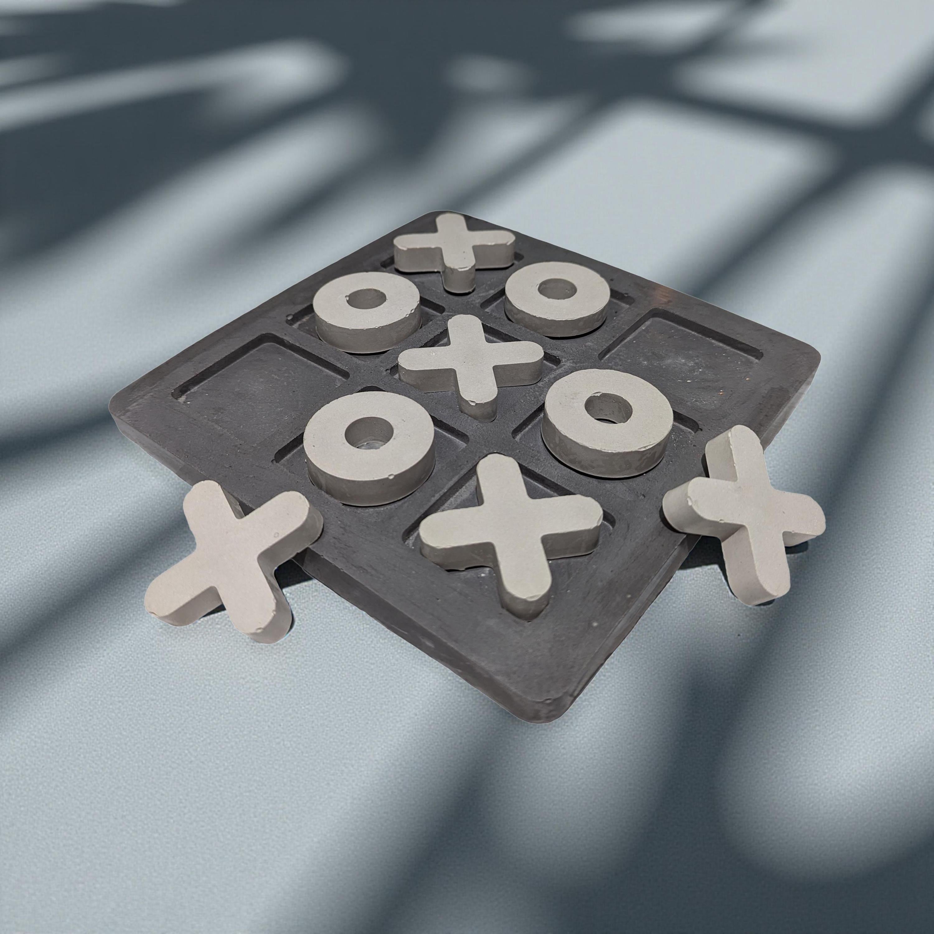 Concrete Tic-Tac-Toe Set