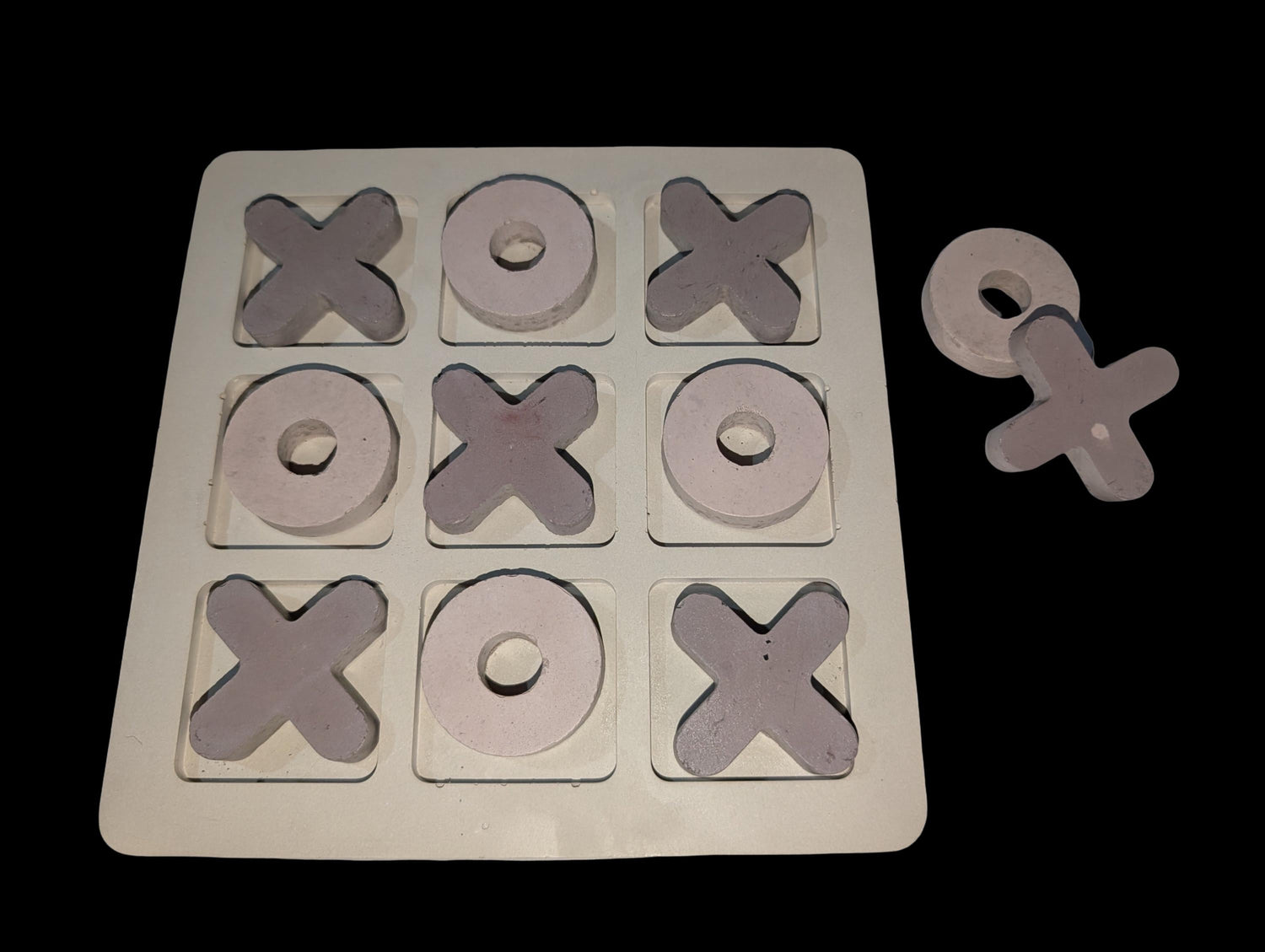 Concrete Tic-Tac-Toe Set