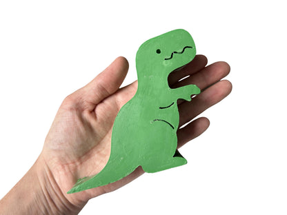 Concrete Dinosaur Decor &amp; ROAR Letters - Unique Kids Room Shelf Decor - Modern Nursery Decorations - Crayon Finish Solid Concrete Dinos