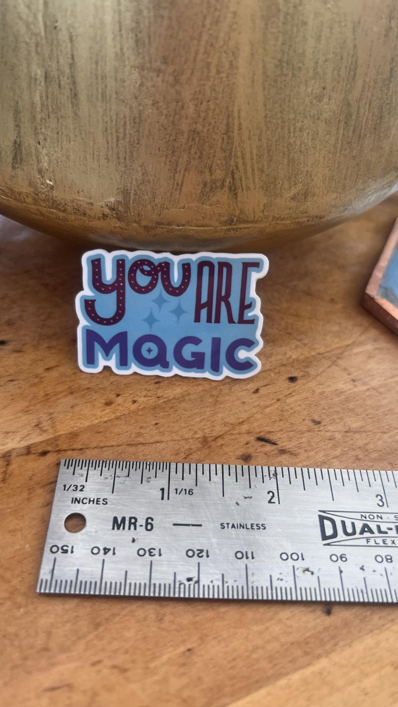You Are Magic Sticker | Waterproof Vinyl Decal, Original Art (Laptop, Water Bottle)