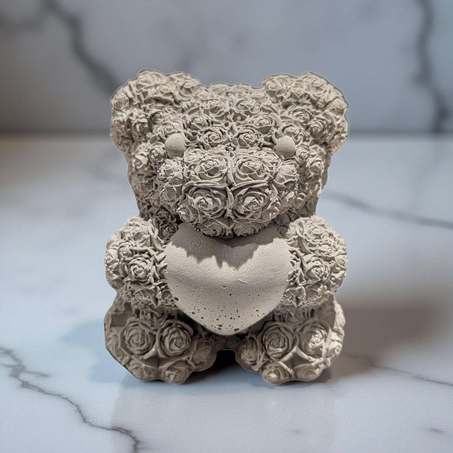 Concrete Rose Teddy Bear – The Everlasting Valentine’s Day Keepsake