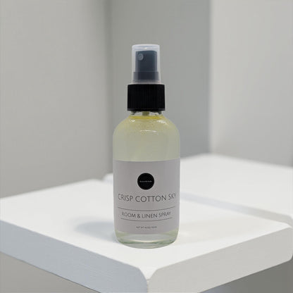 Signature Room &amp; Linen Spray | Designer Inspired Scents | 4oz Glass Bottle Home Fragrance Mist | High Society, Social Hour, Crisp Cotton