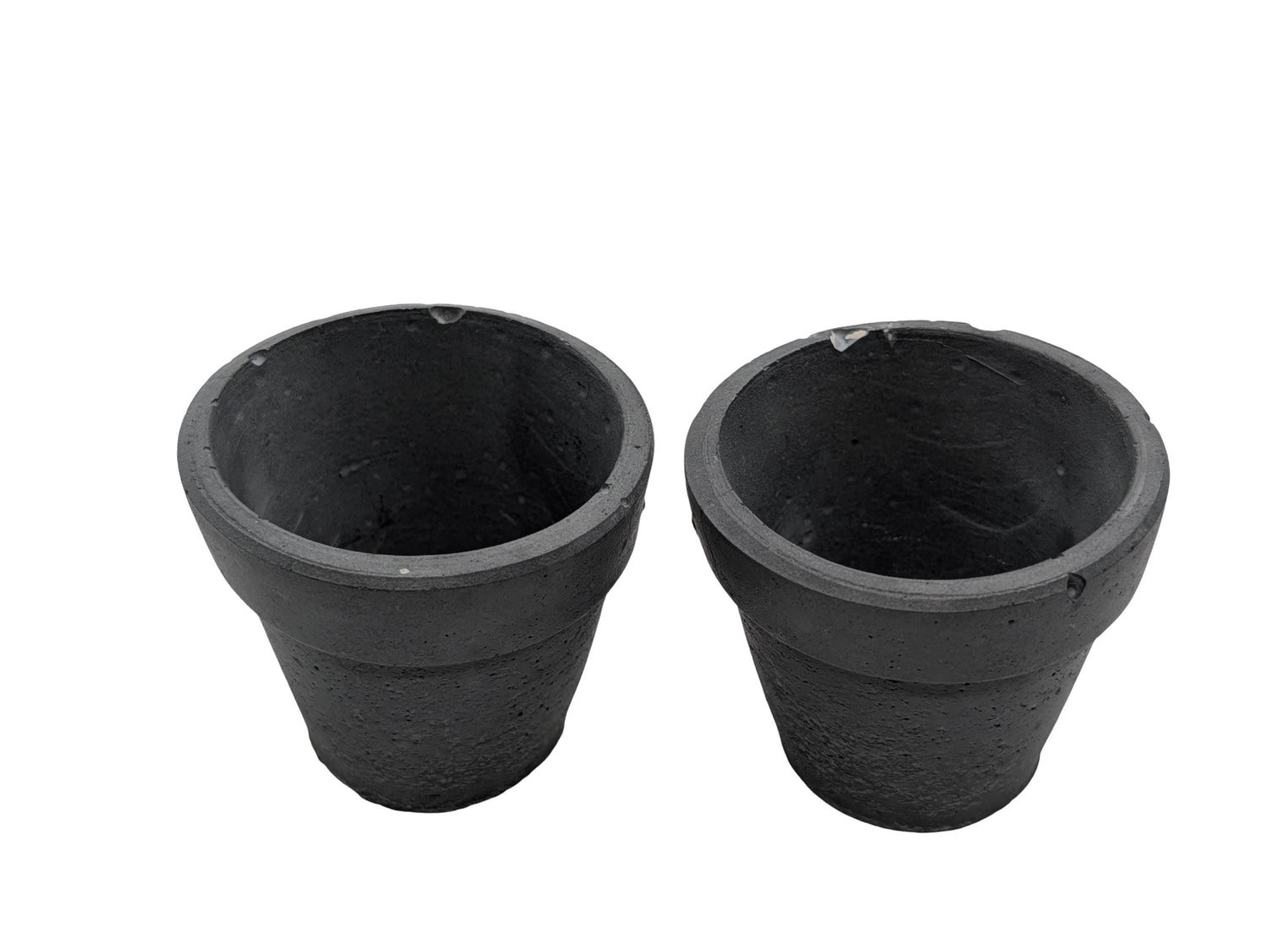 Mini Concrete Succulent Pot with Drain Hole - Tiny Industrial Cactus Planter - 2 Inch Small Cement Pot for Air Plants and Office Decor