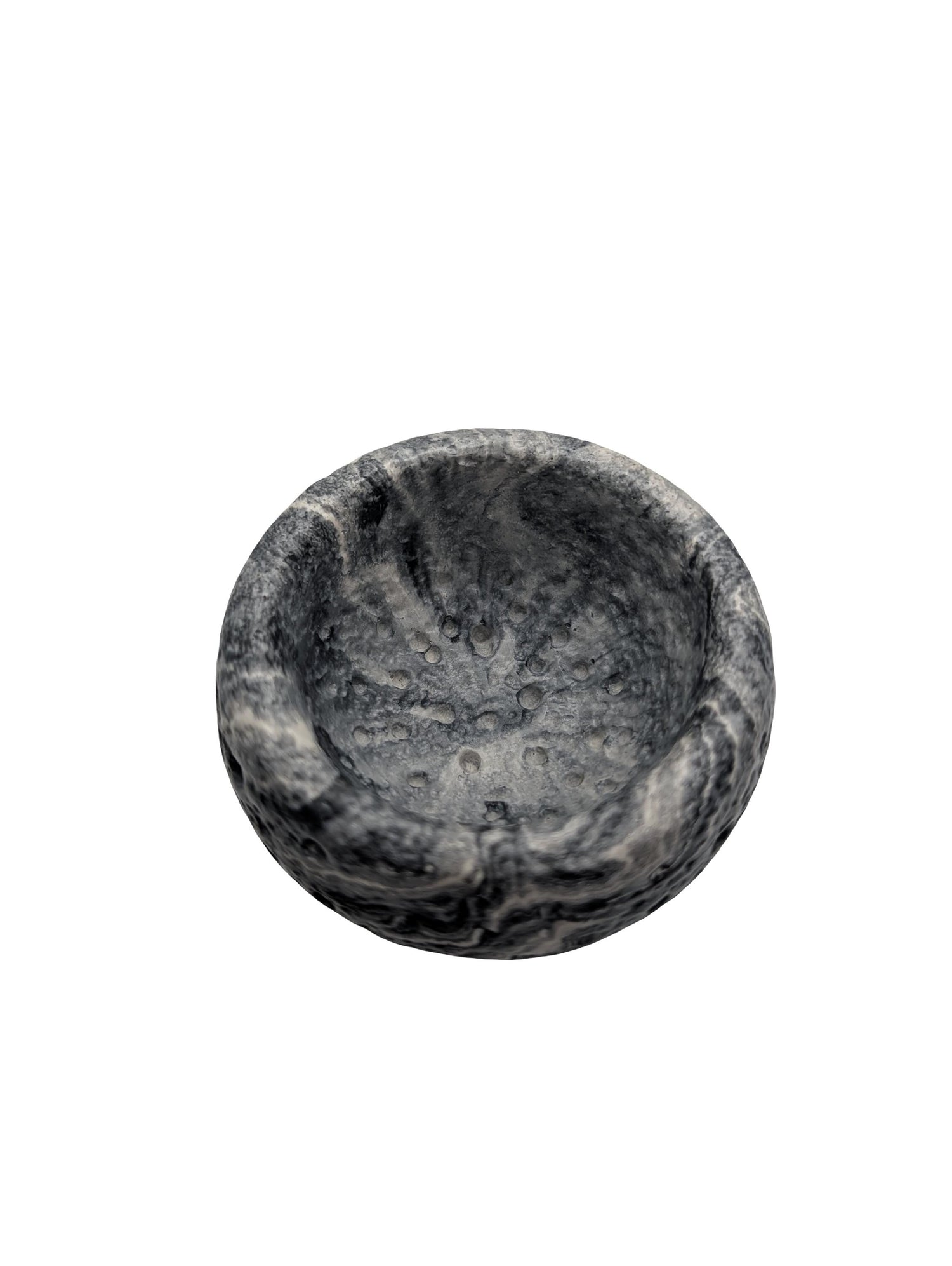 Modern Brutalist Lunar Stone Vessel &amp; Tray Set | Concrete Succulent Planter, Decorative Storage Jar, Catchall Tray | Housewarming Gift |