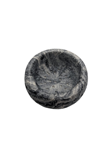 Modern Brutalist Lunar Stone Vessel &amp; Tray Set | Concrete Succulent Planter, Decorative Storage Jar, Catchall Tray | Housewarming Gift |
