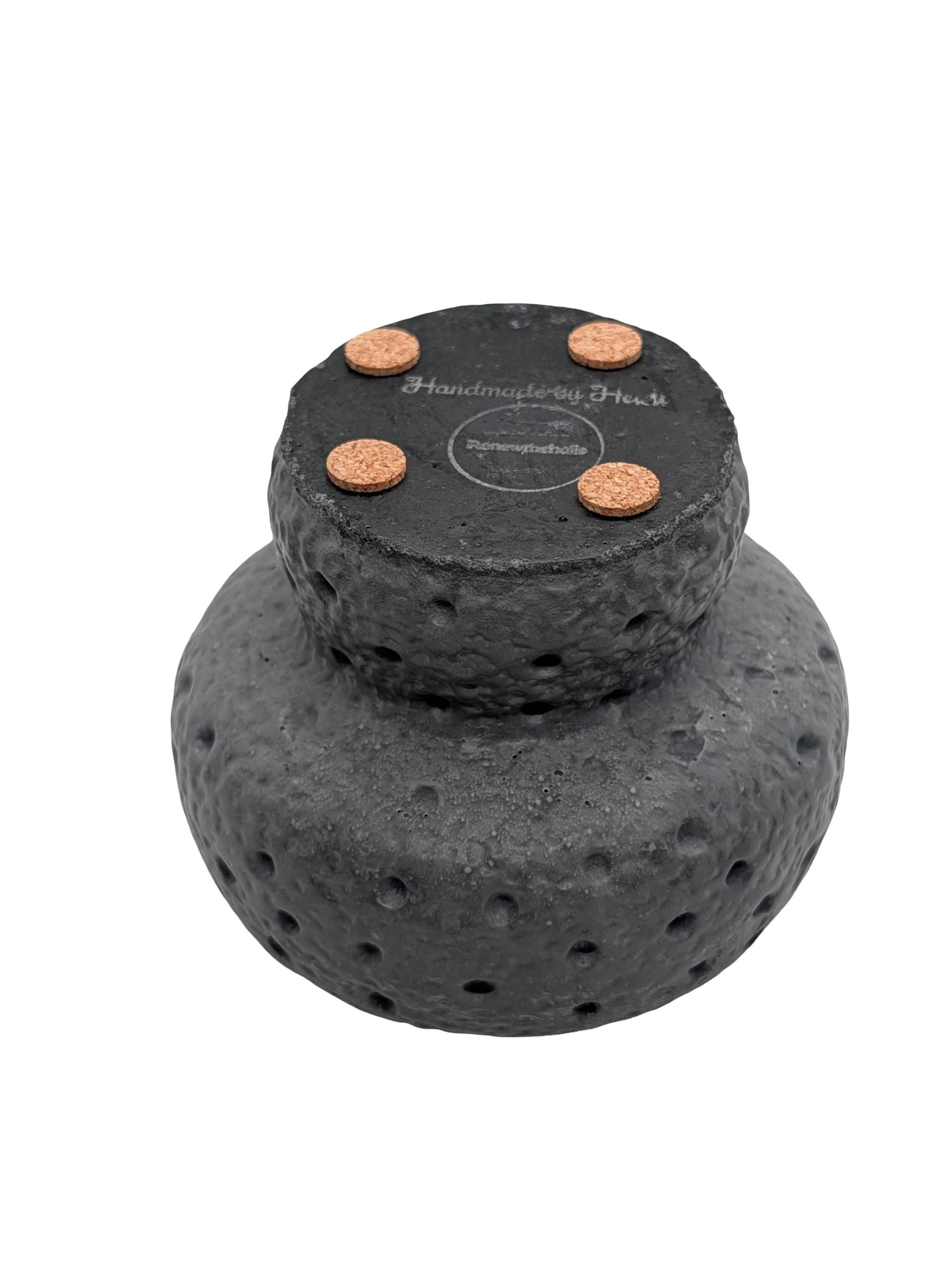 Modern Brutalist Lunar Stone Vessel &amp; Tray Set | Concrete Succulent Planter, Decorative Storage Jar, Catchall Tray | Housewarming Gift |