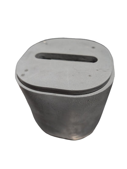 Gray Concrete Tissue Box- DEFECTIVE PIECES (As-Is) - Minimalist Bathroom Decor