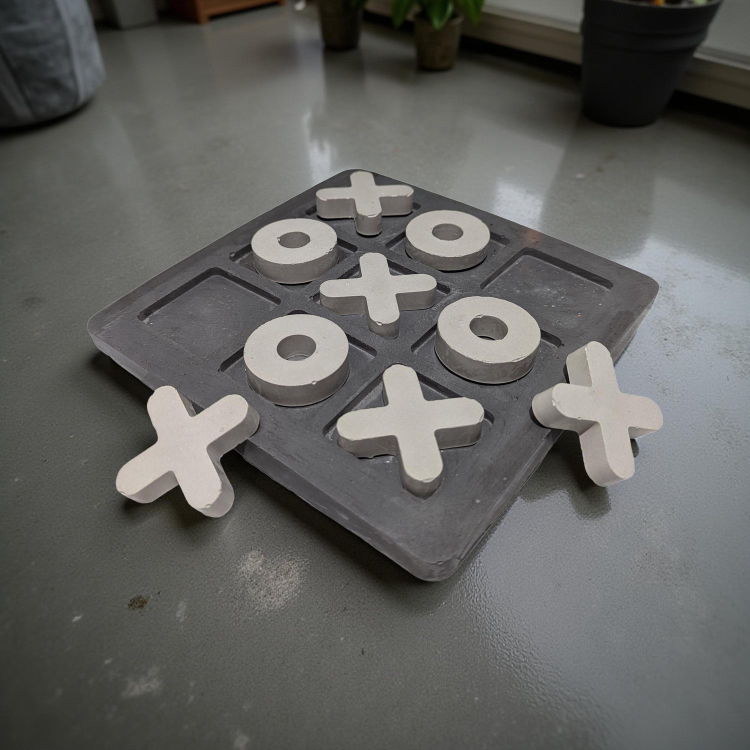 Concrete Tic-Tac-Toe Set