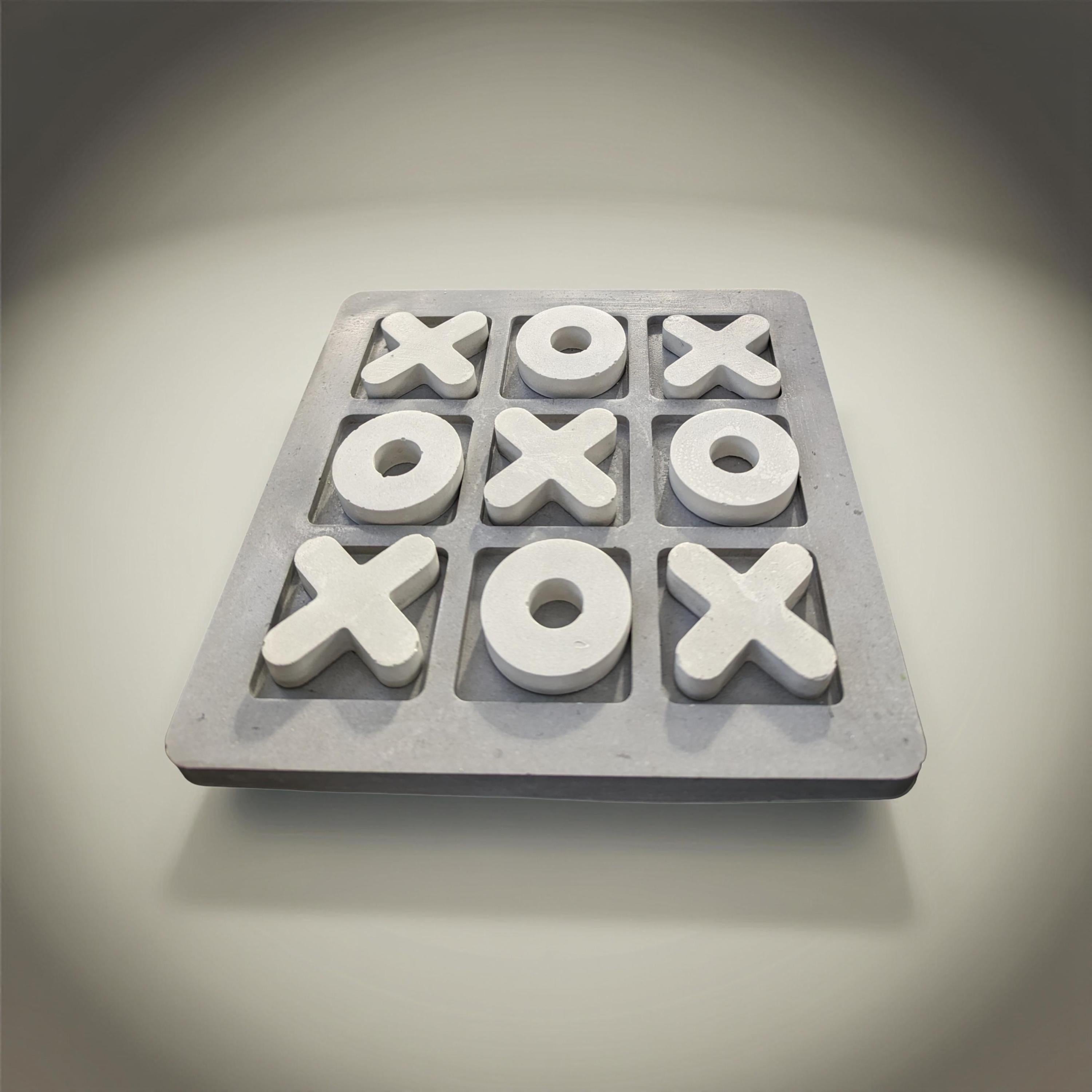 Concrete Tic-Tac-Toe Set