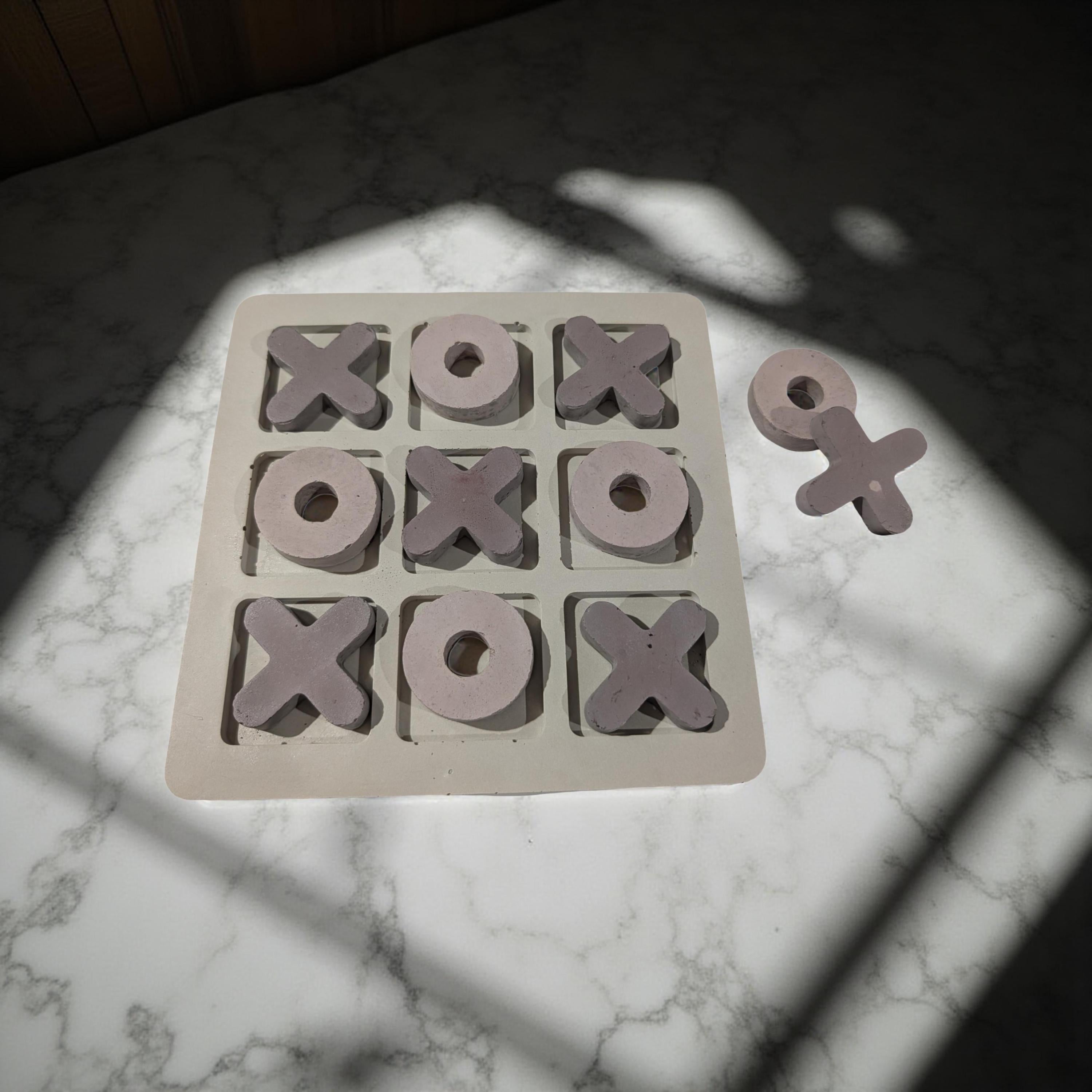 Concrete Tic-Tac-Toe Set