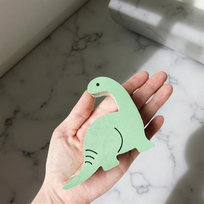 Concrete Dinosaur Decor &amp; ROAR Letters - Unique Kids Room Shelf Decor - Modern Nursery Decorations - Crayon Finish Solid Concrete Dinos
