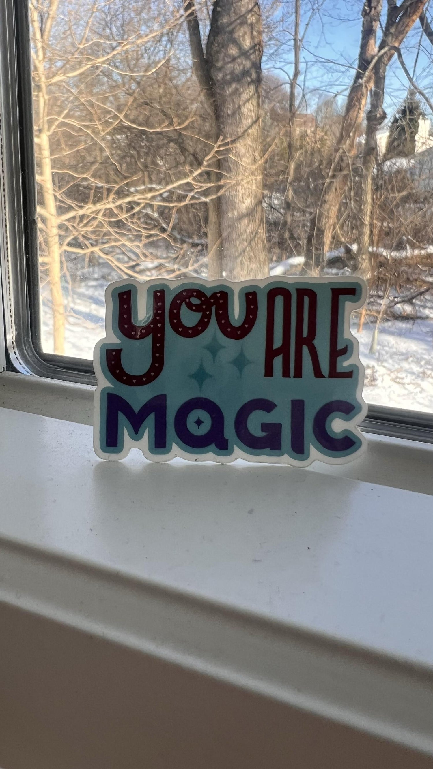 You Are Magic Sticker | Waterproof Vinyl Decal, Original Art (Laptop, Water Bottle)