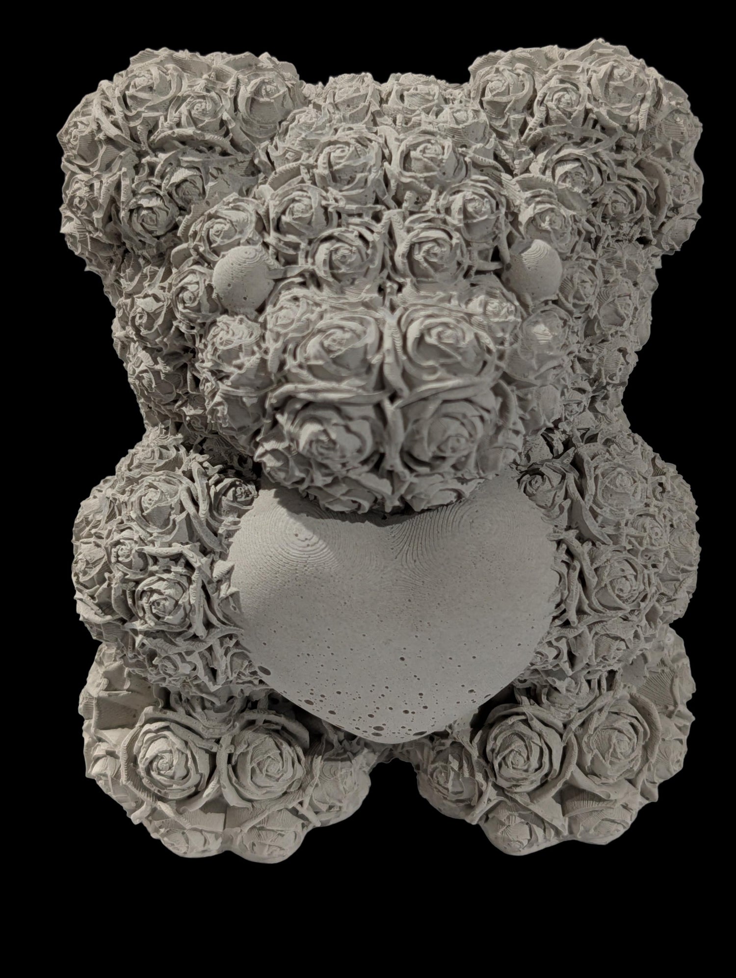 Concrete Rose Teddy Bear – The Everlasting Valentine’s Day Keepsake