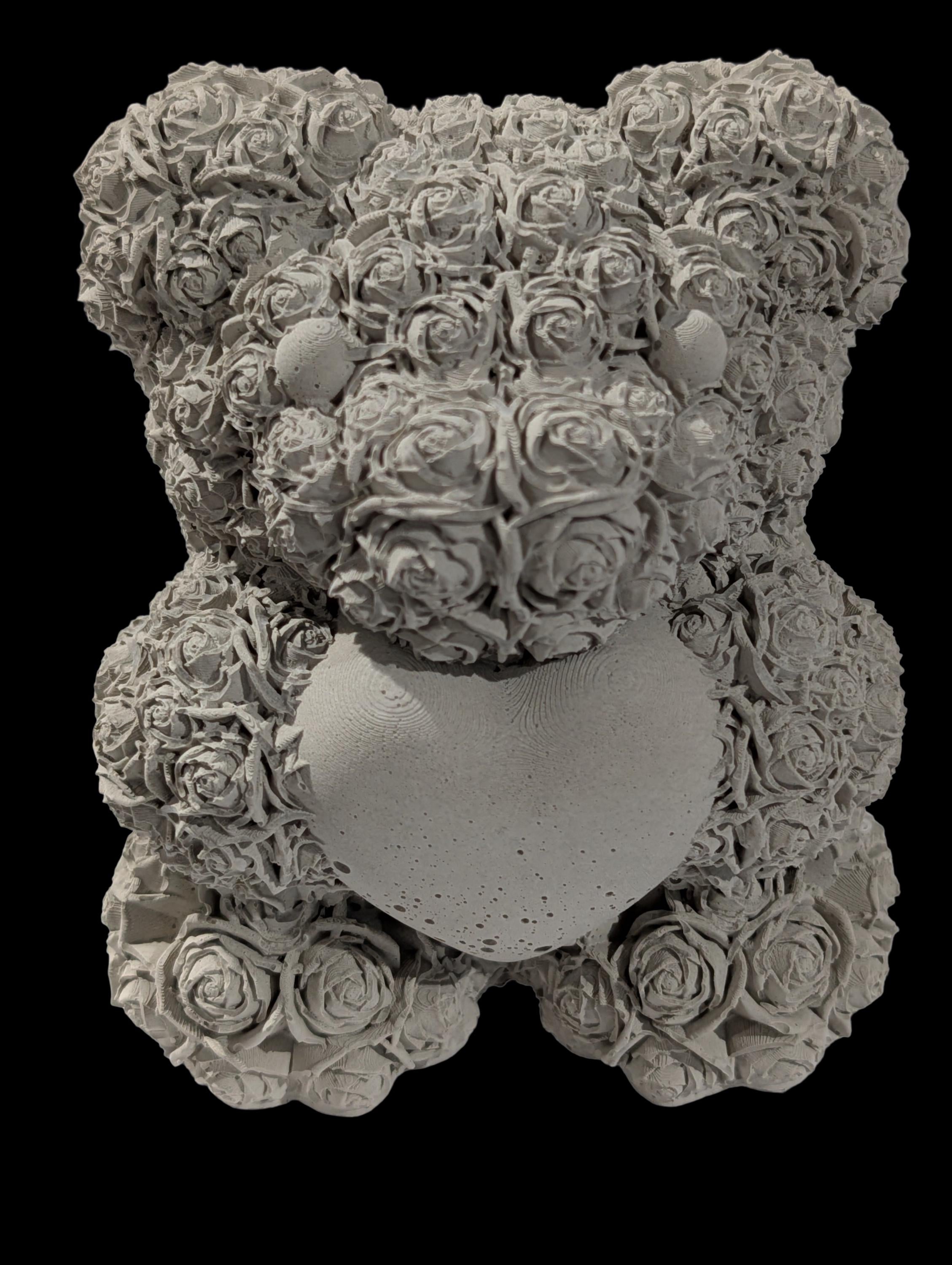 Concrete Rose Teddy Bear – The Everlasting Valentine’s Day Keepsake