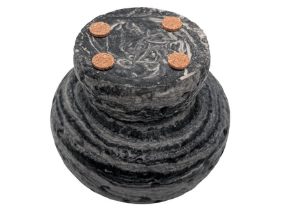 Modern Brutalist Lunar Stone Vessel &amp; Tray Set | Concrete Succulent Planter, Decorative Storage Jar, Catchall Tray | Housewarming Gift |