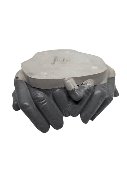Modern Sculptural Hand Vessel | Concrete Succulent Planter, Industrial Trinket Bowl, Key Catchall | Brutalist Home Decor