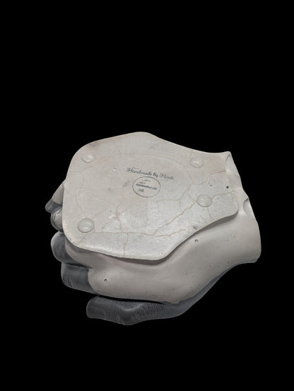 Modern Sculptural Hand Vessel | Concrete Succulent Planter, Industrial Trinket Bowl, Key Catchall | Brutalist Home Decor