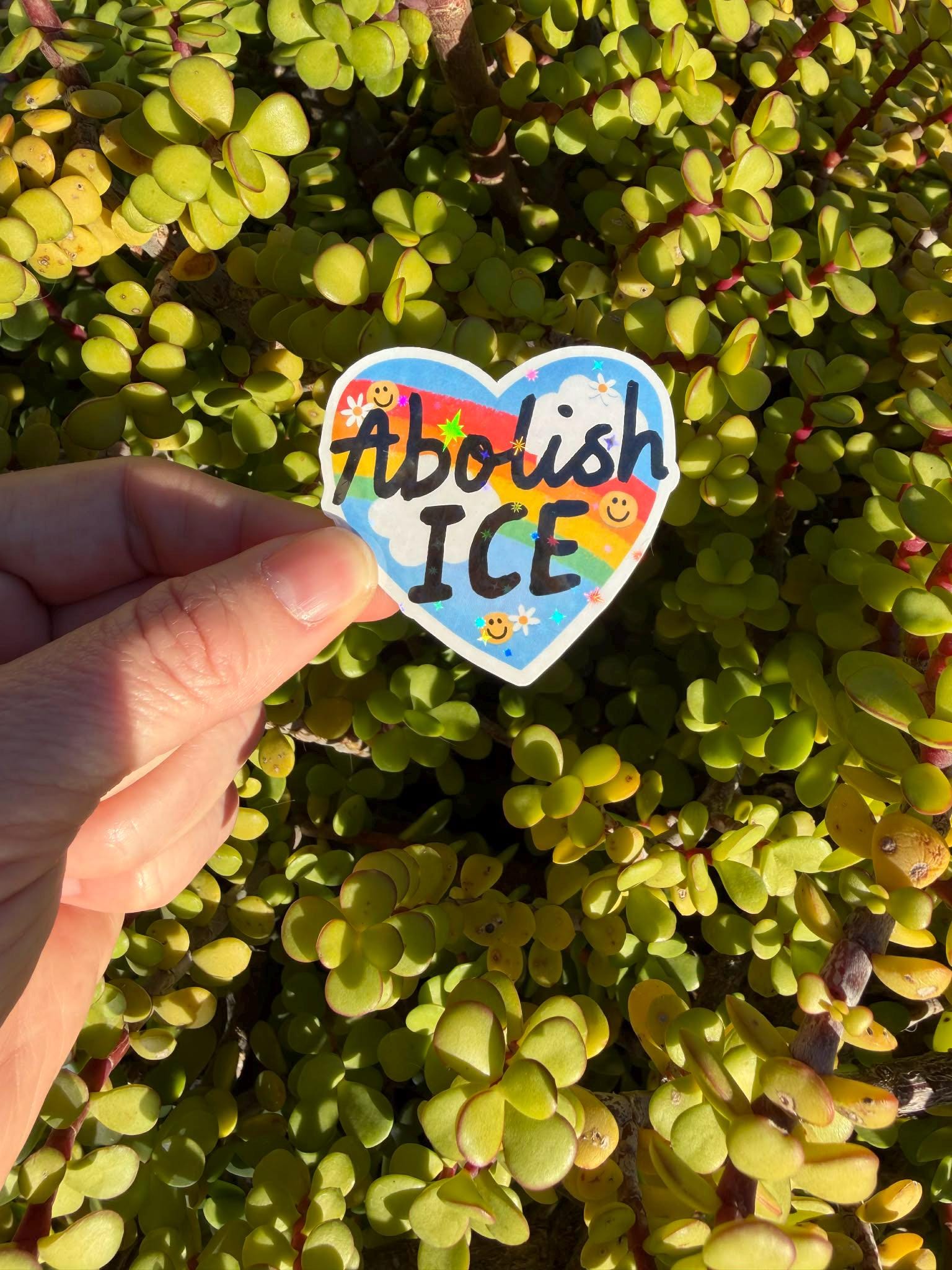 Abolish ICE Sticker / Fuck ICE Sticker – Political Protest Vinyl Decal, Activist Laptop Sticker