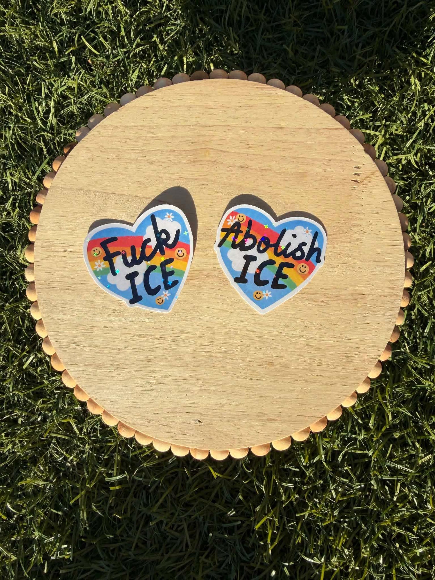 Abolish ICE Sticker / Fuck ICE Sticker – Political Protest Vinyl Decal, Activist Laptop Sticker