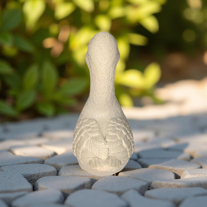 Small Concrete Goose | Cute Desk Accessory | Heavy Paperweight | Modern Cement Animal Figurine | Handmade Stone Bird for Shelf or Planter