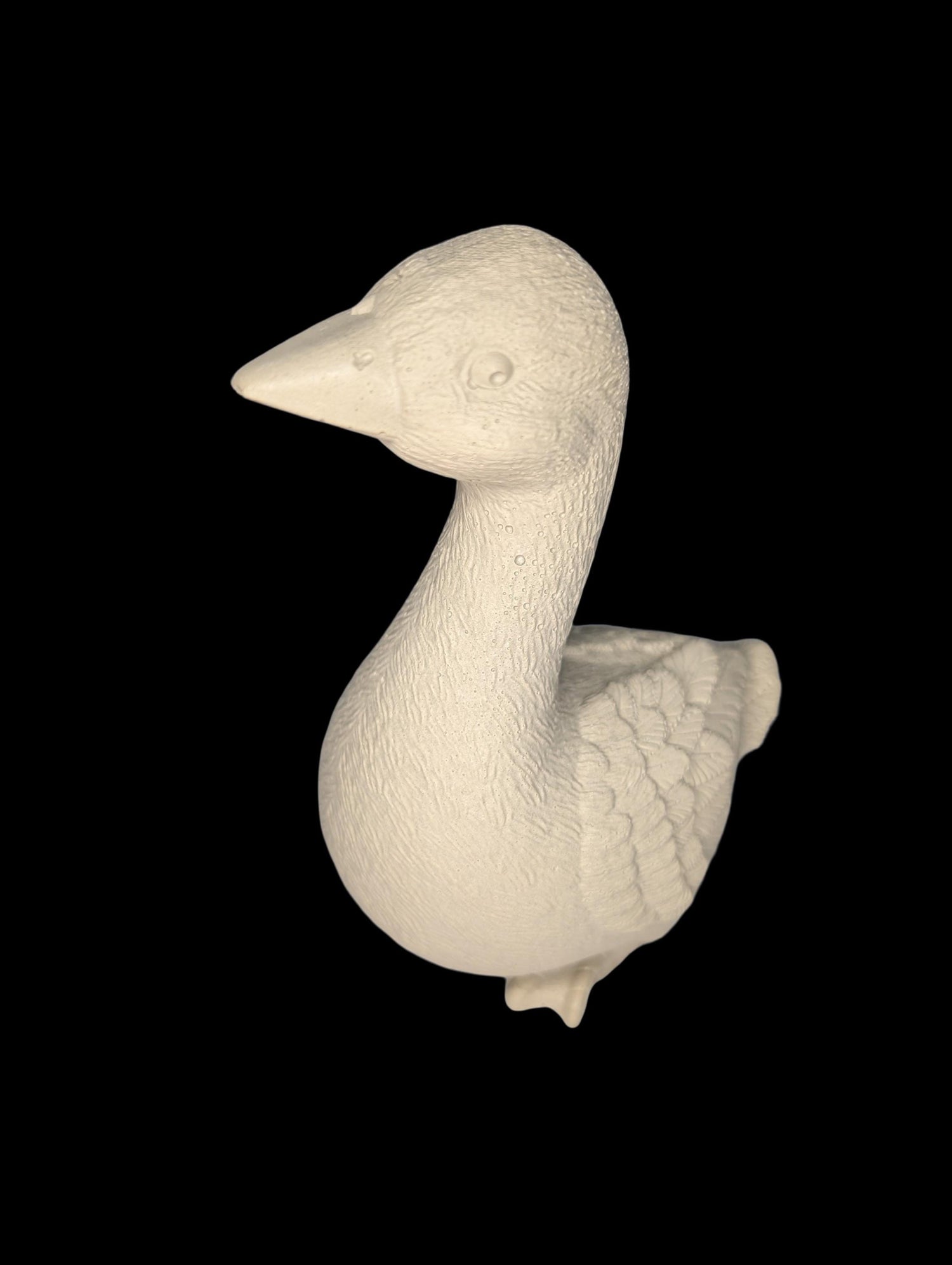 Small Concrete Goose | Cute Desk Accessory | Heavy Paperweight | Modern Cement Animal Figurine | Handmade Stone Bird for Shelf or Planter