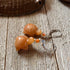 The Turtle earrings and necklace jewelry set is a perfect gift for tortoise lovers, featuring small orange stone turtle earrings with silver hooks—a charming addition to any jewelry collection.