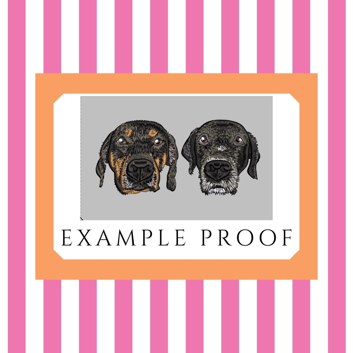 Custom Embroidered Pet Portrait Bag – Dog Walking Fanny Pack - NO AI