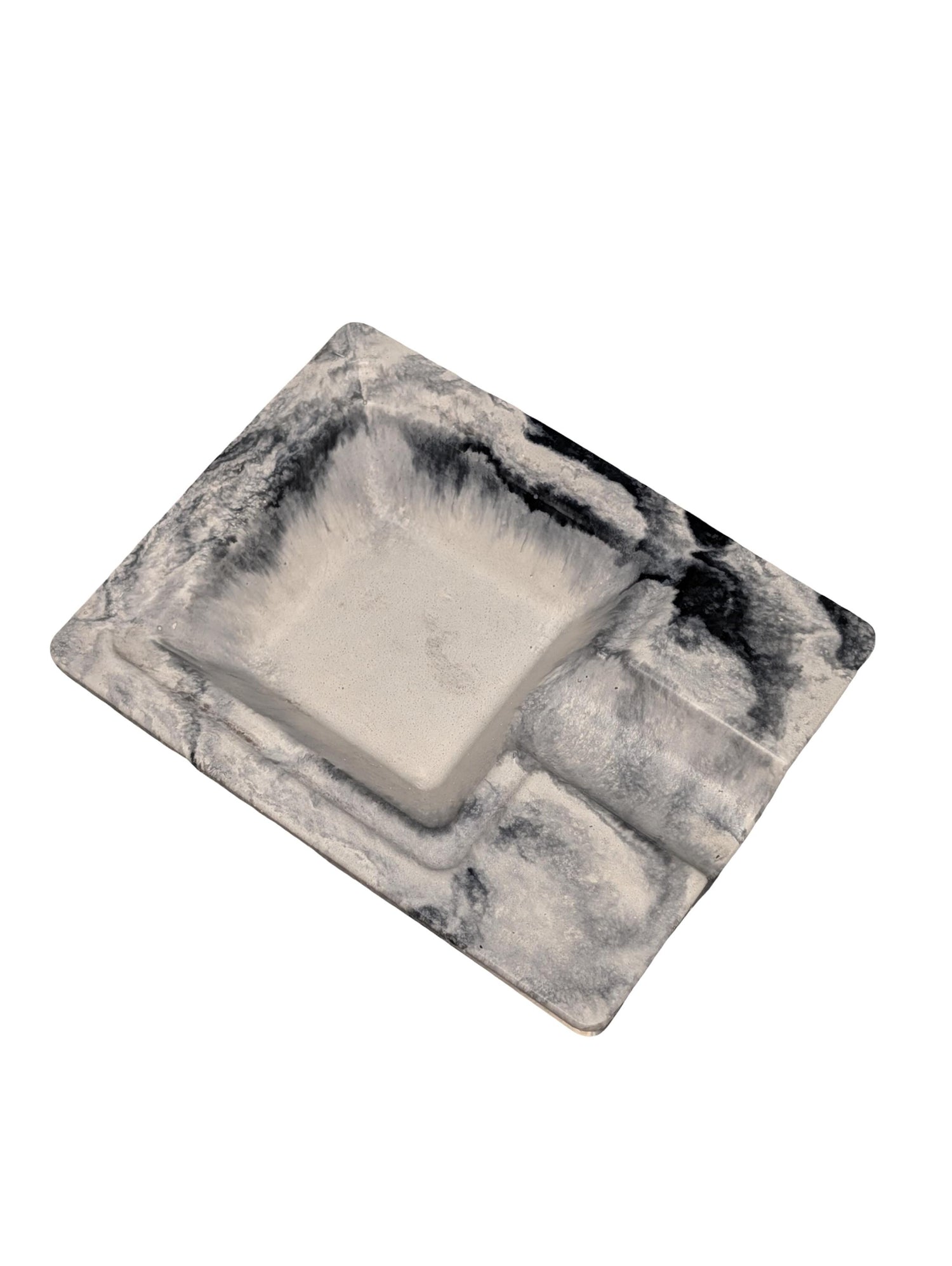 Handmade Marble Concrete Cigar Ashtray – Modern Single Cigar Rest – Luxury Minimalist Concrete Decor – Gifts for Cigar Lovers – 5.2&amp;quot; x 4&amp;quot;