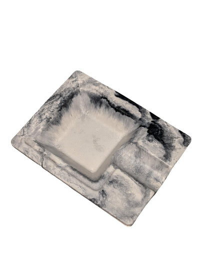 Handmade Marble Concrete Cigar Ashtray – Modern Single Cigar Rest – Luxury Minimalist Concrete Decor – Gifts for Cigar Lovers – 5.2&amp;quot; x 4&amp;quot;