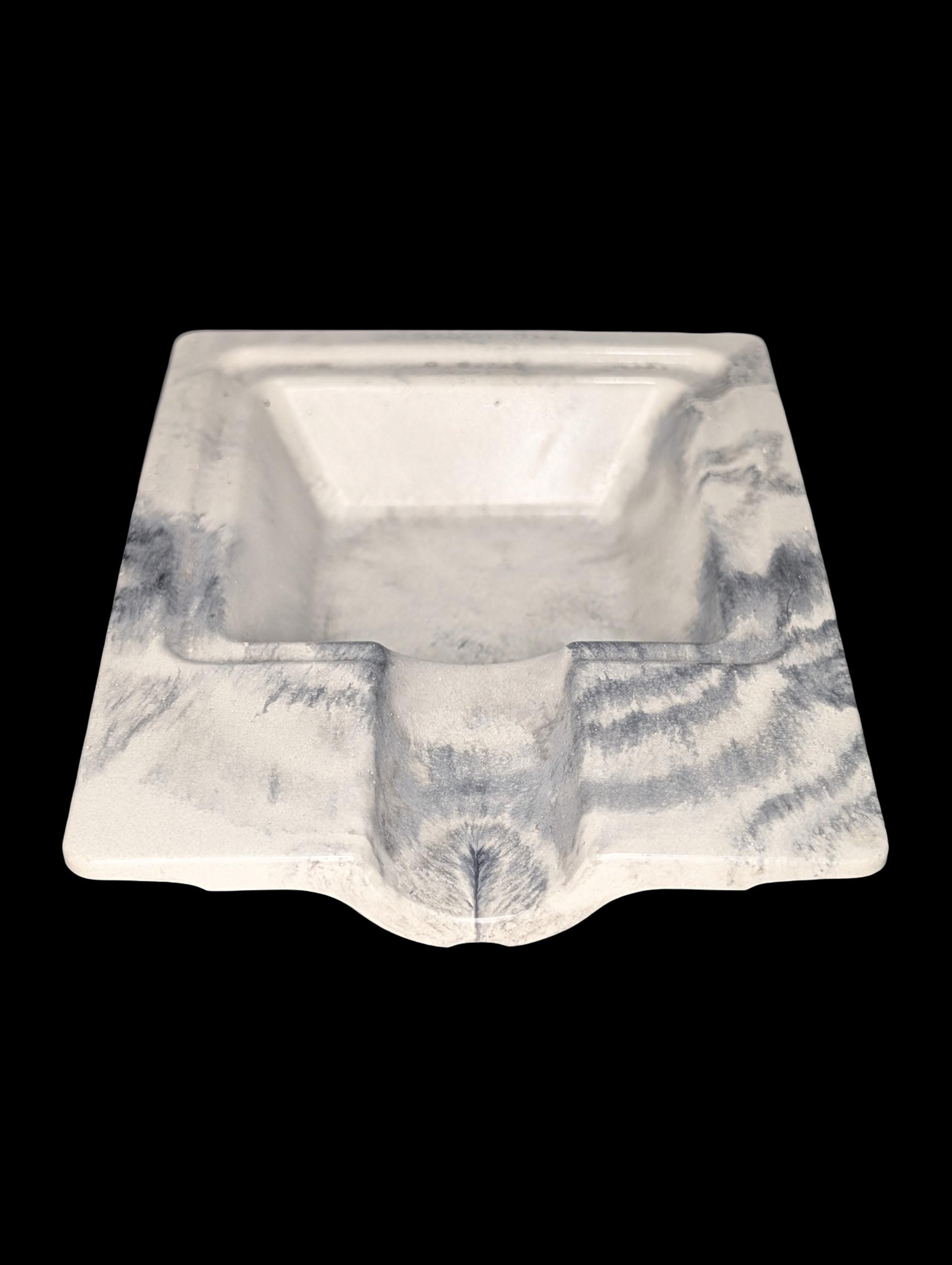 Handmade Marble Concrete Cigar Ashtray – Modern Single Cigar Rest – Luxury Minimalist Concrete Decor – Gifts for Cigar Lovers – 5.2&amp;quot; x 4&amp;quot;