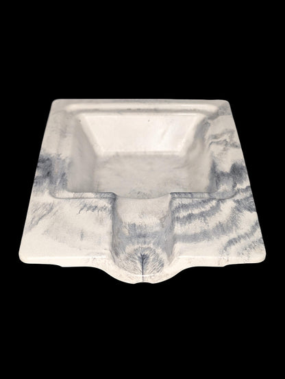 Handmade Marble Concrete Cigar Ashtray – Modern Single Cigar Rest – Luxury Minimalist Concrete Decor – Gifts for Cigar Lovers – 5.2&amp;quot; x 4&amp;quot;