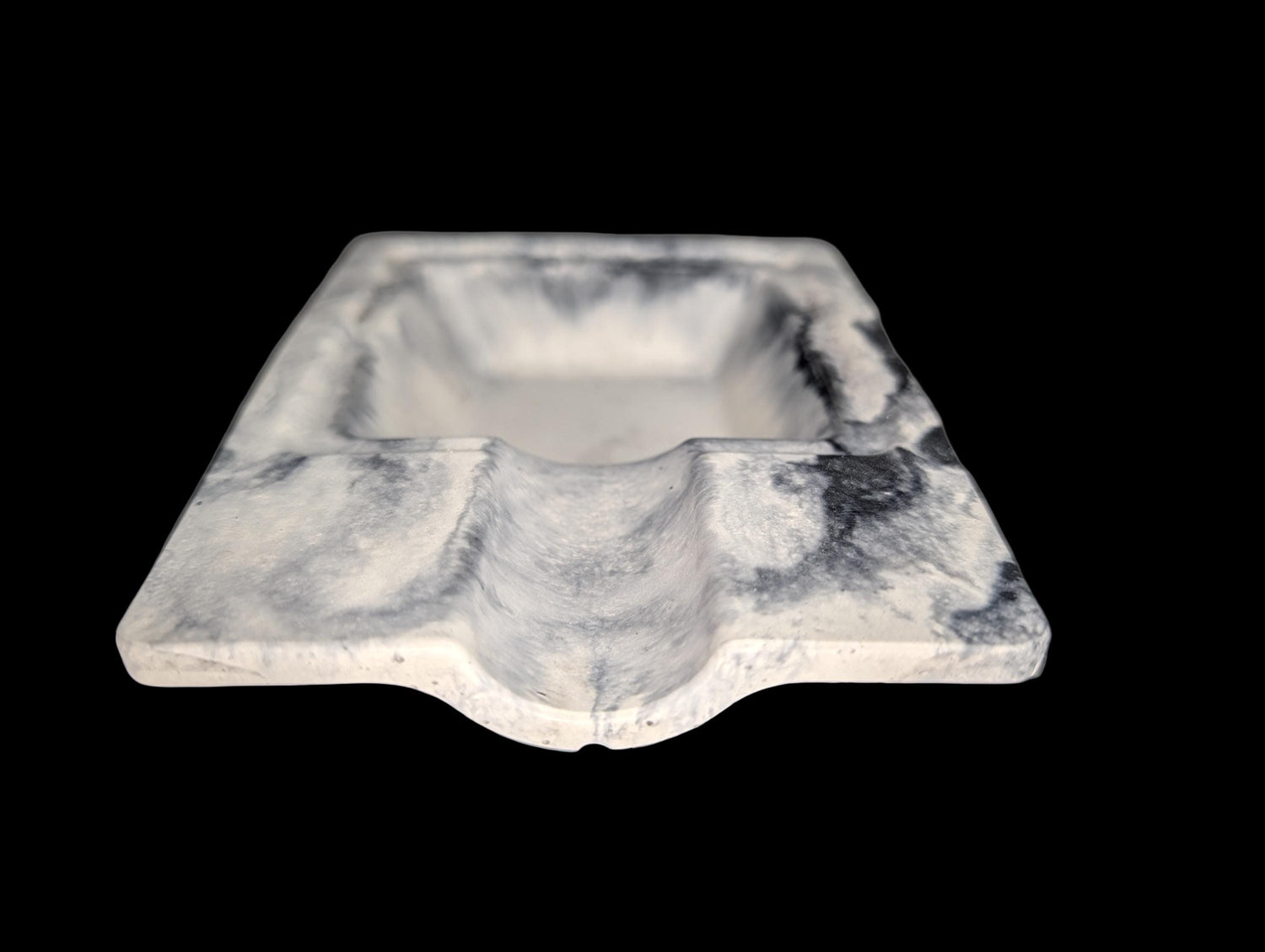 Handmade Marble Concrete Cigar Ashtray – Modern Single Cigar Rest – Luxury Minimalist Concrete Decor – Gifts for Cigar Lovers – 5.2&amp;quot; x 4&amp;quot;