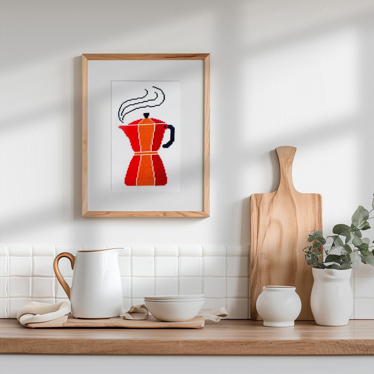 MOKA POT cross stitch PDF only