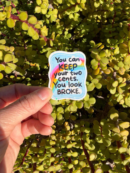 Funny Aesthetic Sticker, Cute Trendy Vinyl Sticker, Laptop Water Bottle Decal, Bookish Fun Sticker, Clear or Holographic