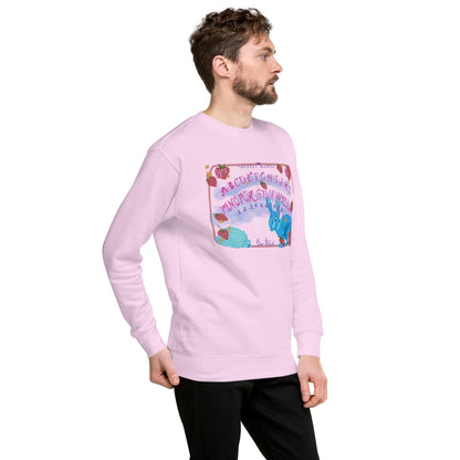 Spirit Board Bunny Sweatshirt: Hand-Drawn Witchy Apparel, Cotton Blend Cozy Sweater